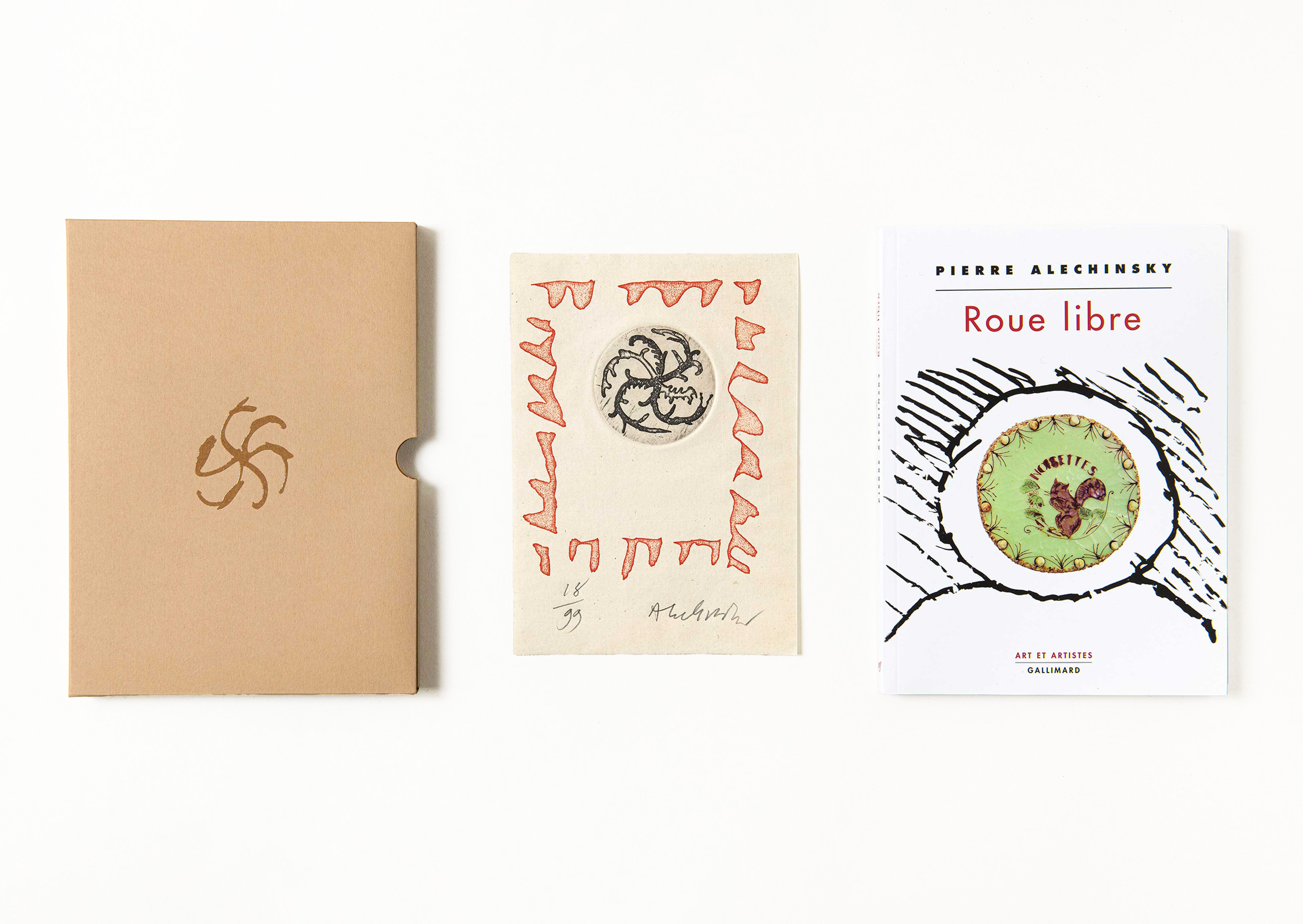 estampe Roue Libre Pierre Alechinsky