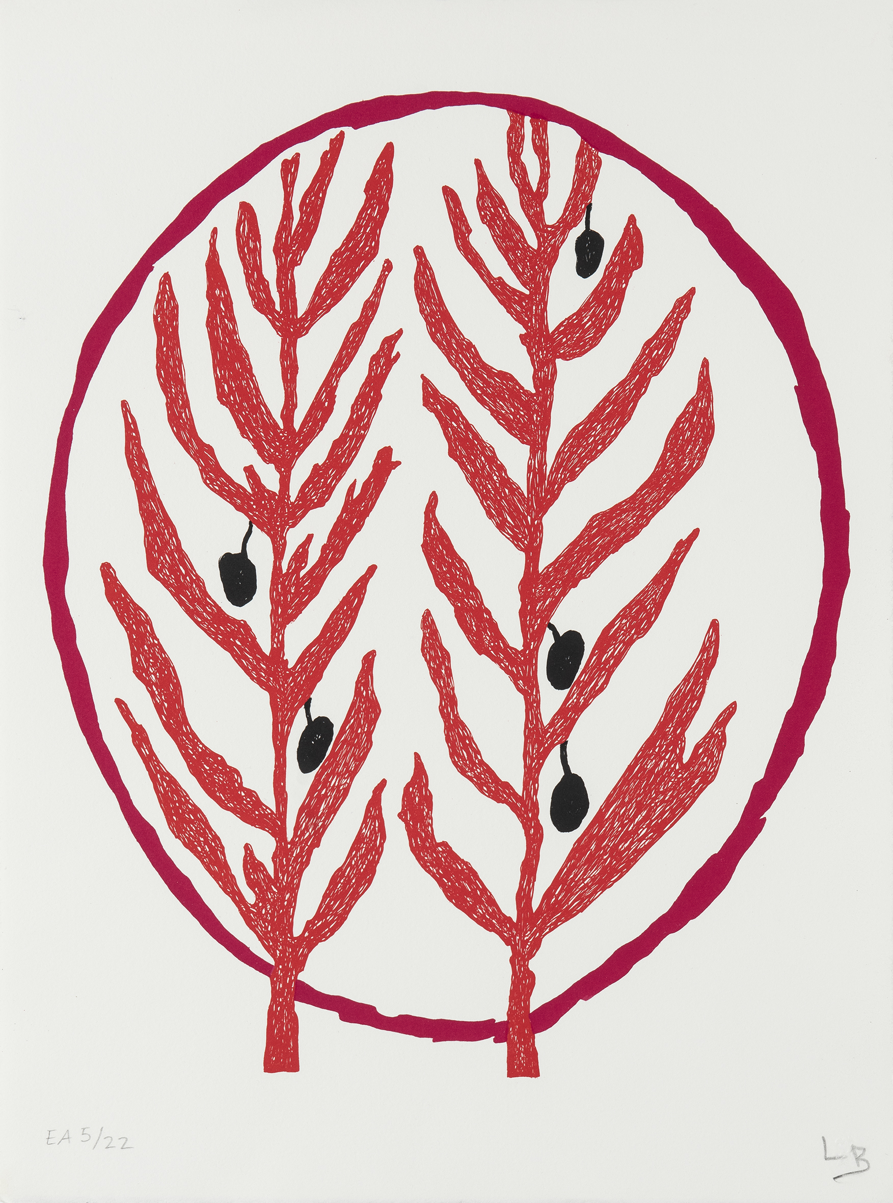 estampe Branche d'olivier II Louise Bourgeois