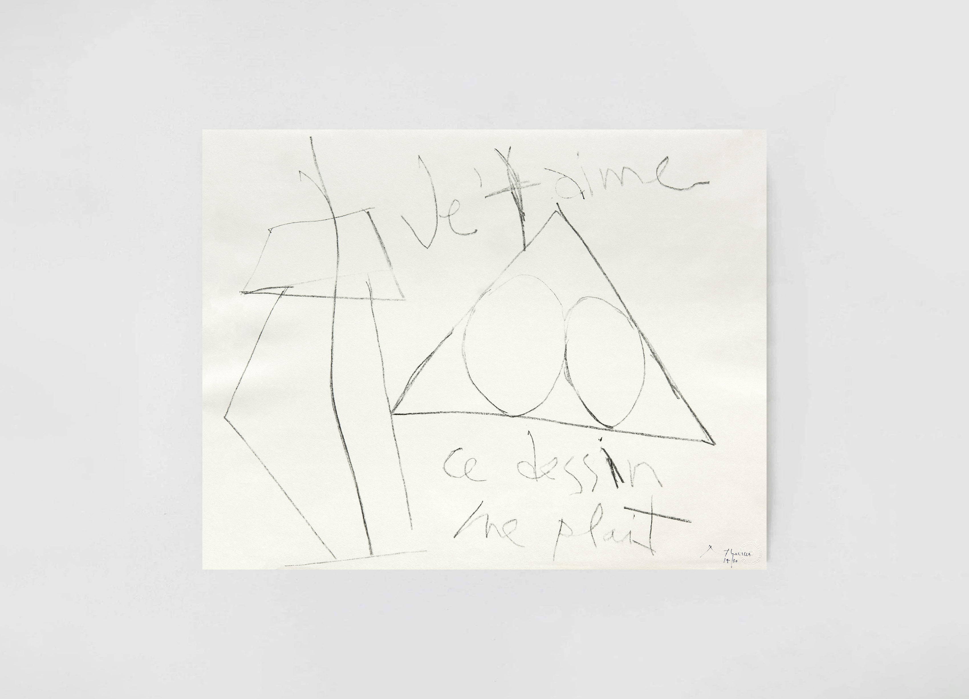 estampe Je t'aime Robert Motherwell