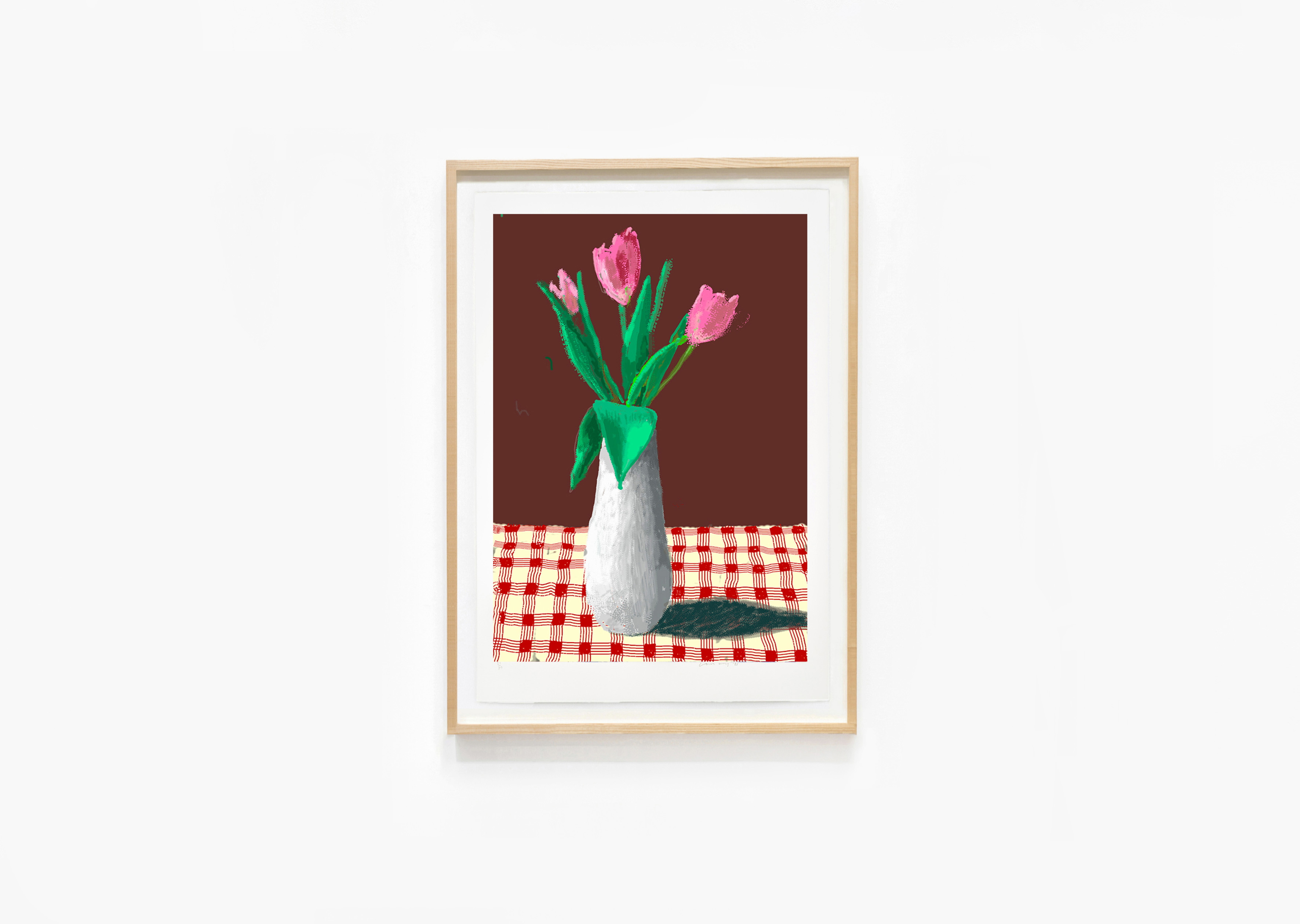 oeuvre 2nd March 2021, A Closer Look at Some Tulips David Hockney