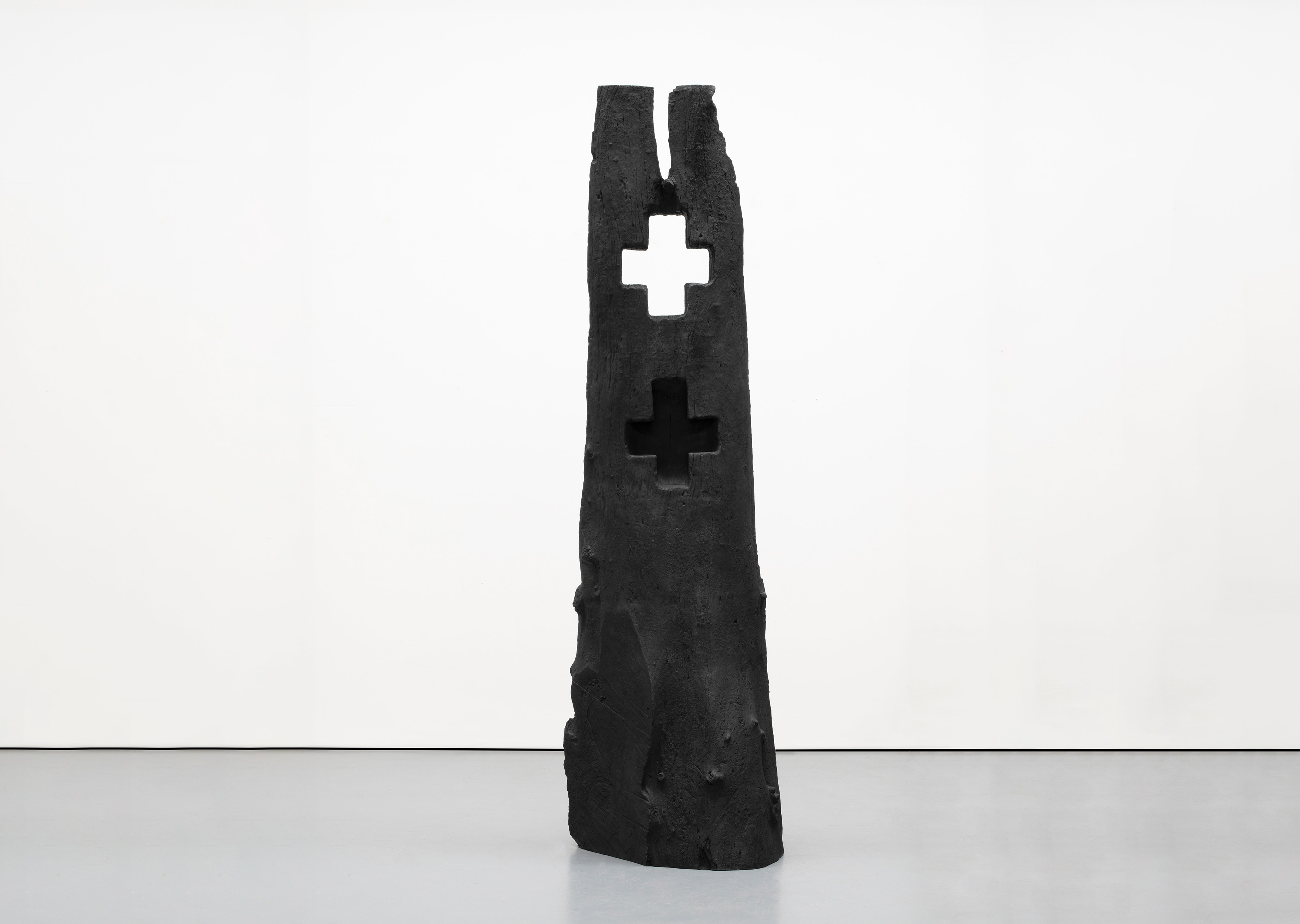 oeuvres Black and Light Cross David Nash