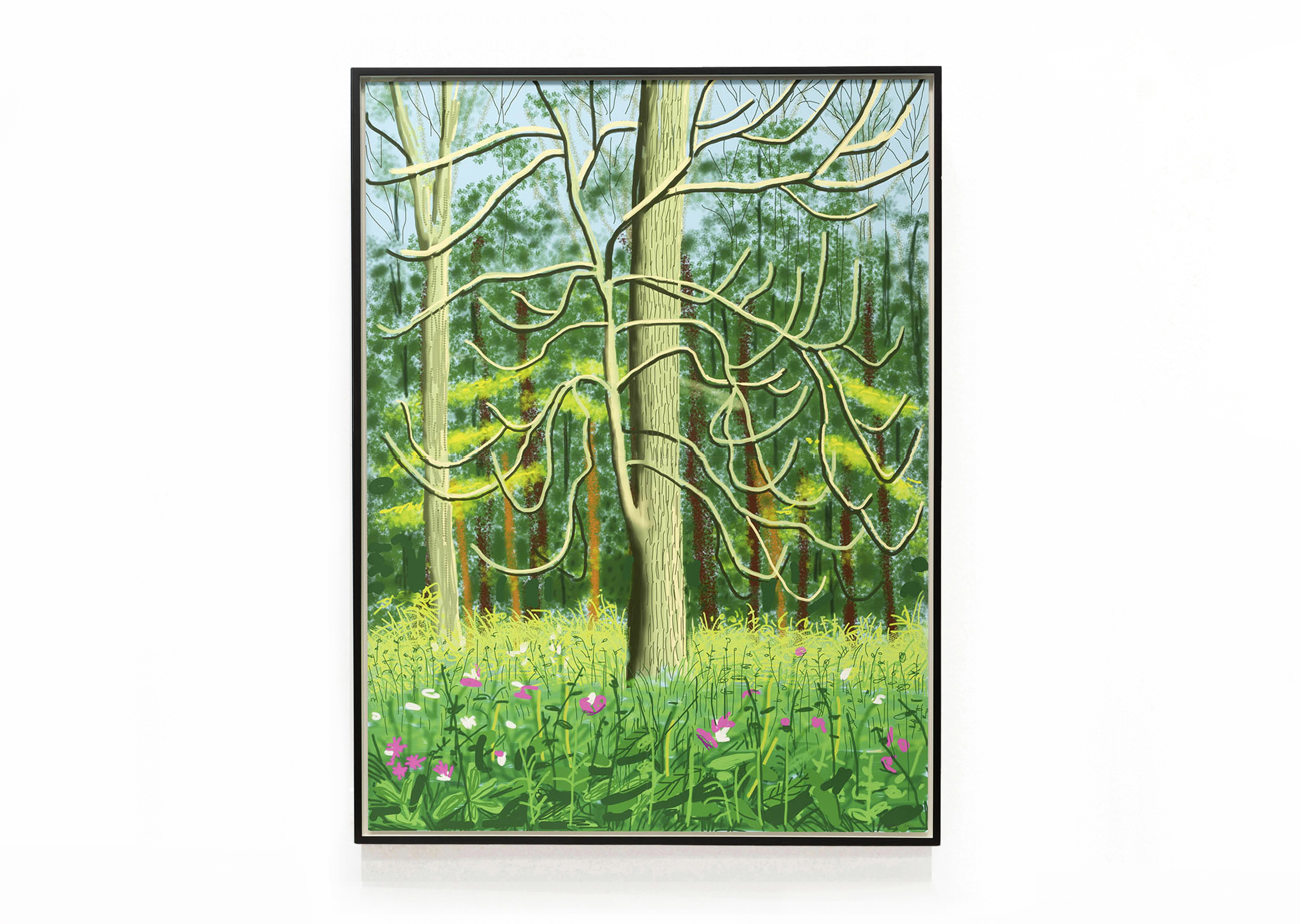 oeuvre The Arrival of Spring in Woldgate, East Yorkshire in 2011 (twenty eleven) - 4 May David Hockney