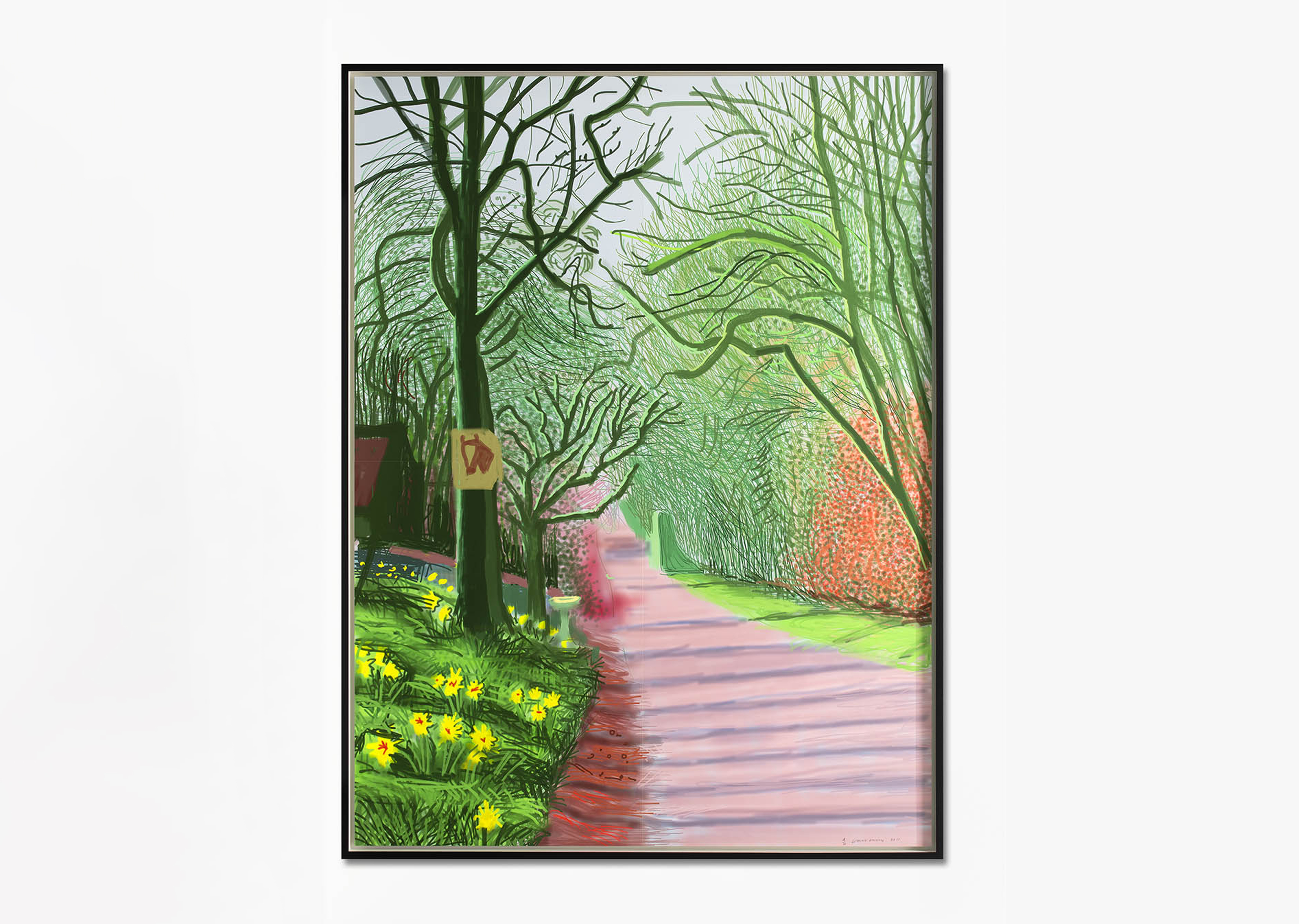 oeuvre The Arrival of Spring in Woldgate, East Yorkshire in 2011 (twenty eleven) - 25 March David Hockney
