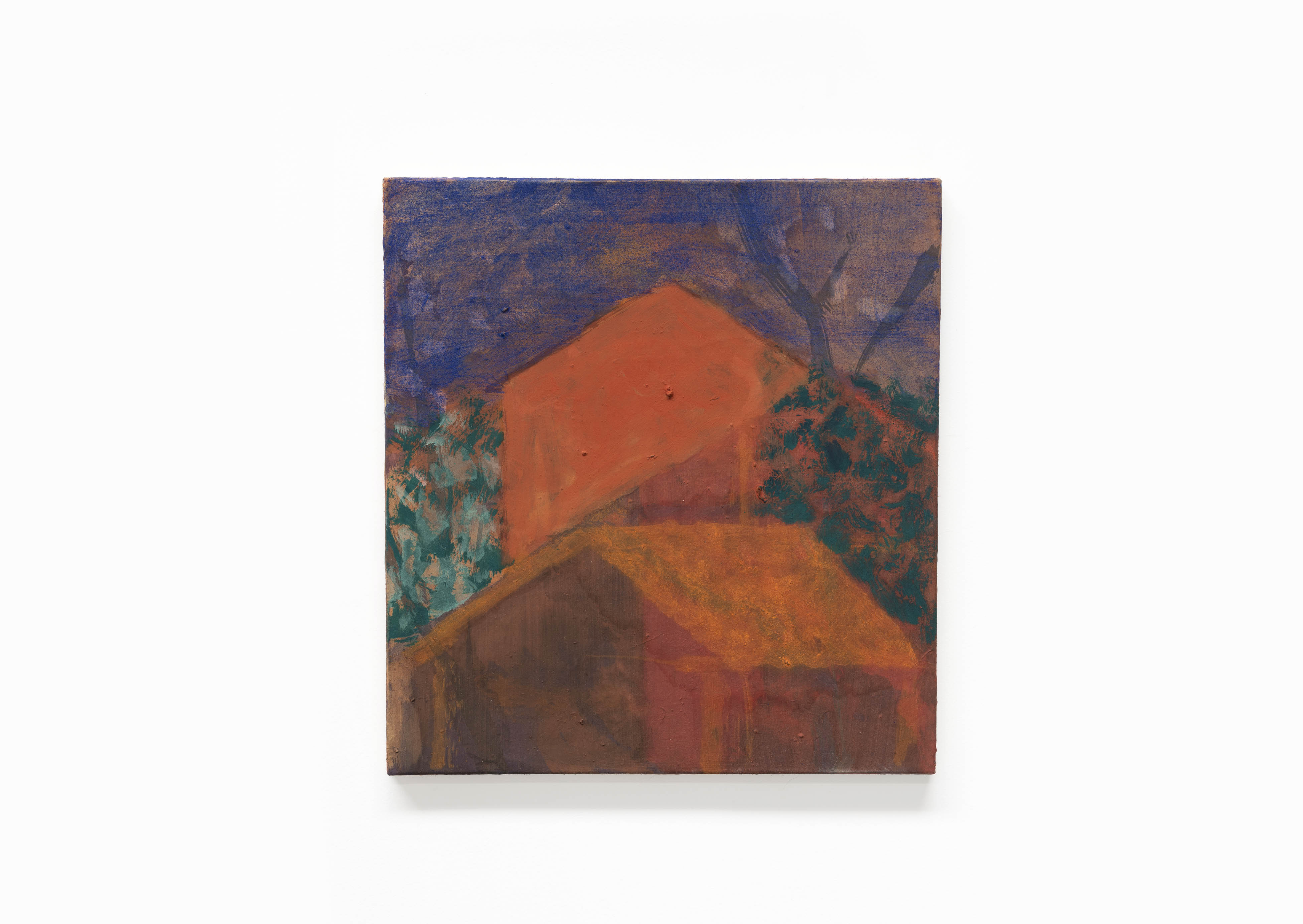 oeuvres Deux maisons, ciel azurite Christine Safa