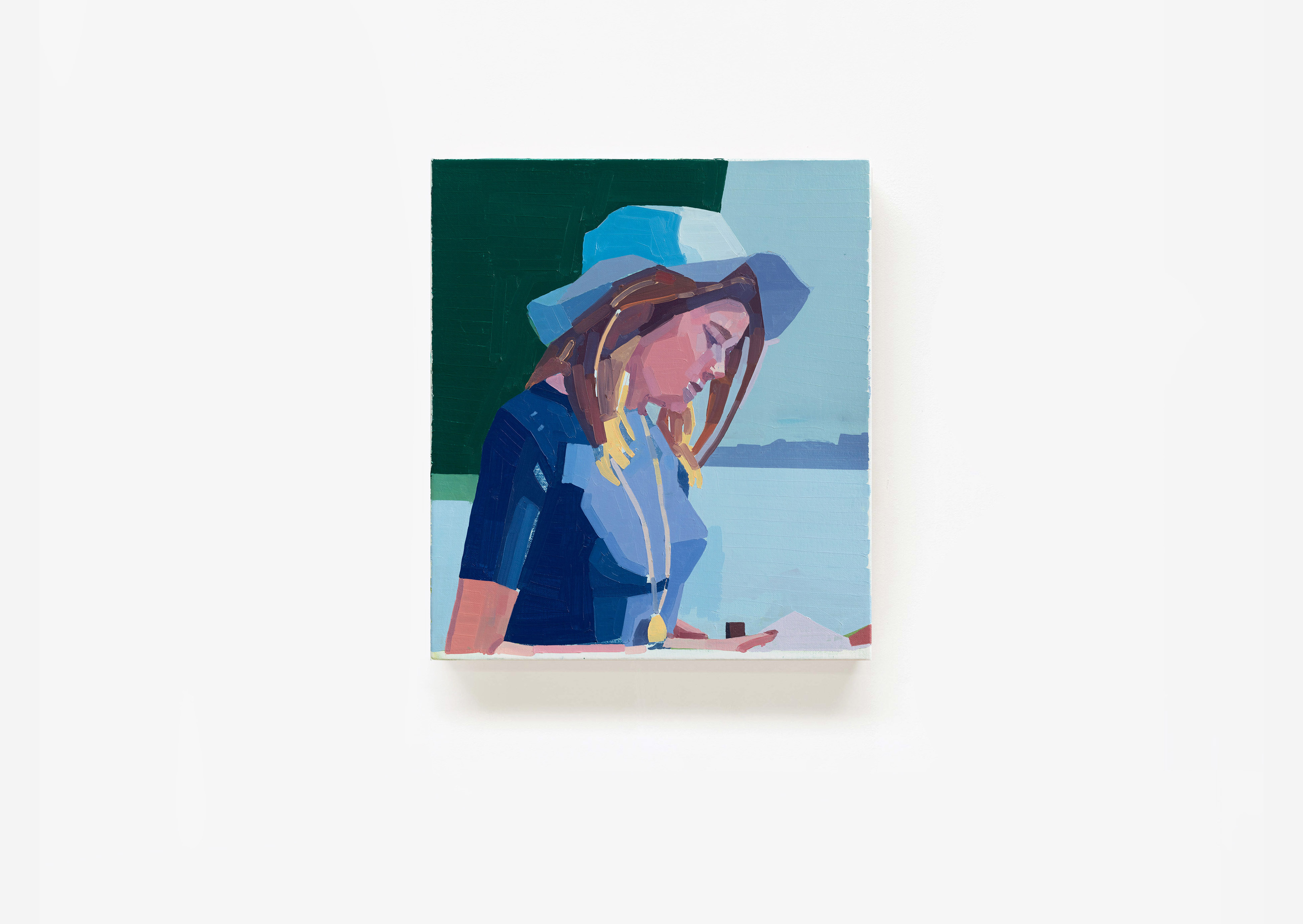 oeuvre Young Woman with Blue Hat Guy Yanai
