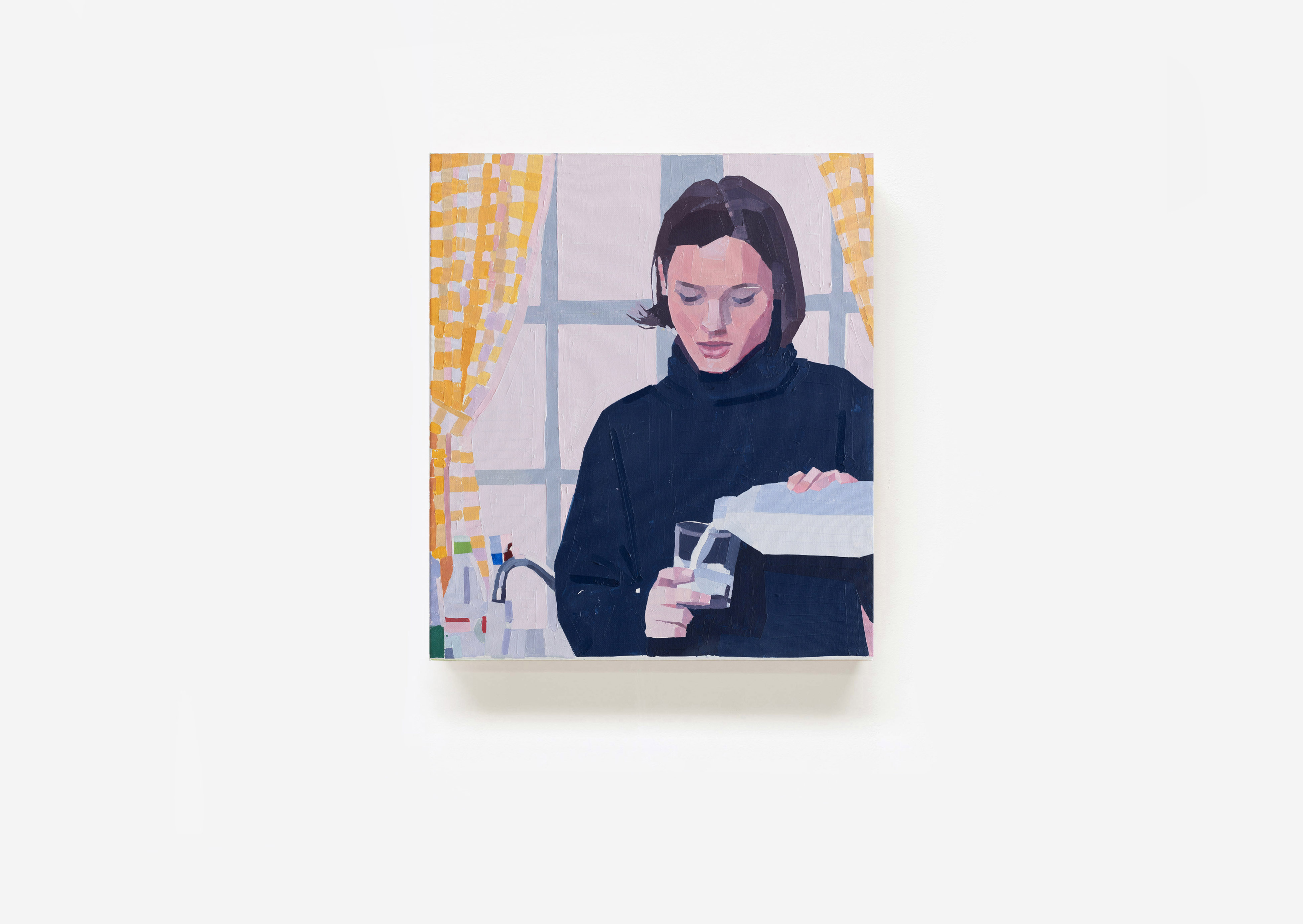 oeuvre Young Woman Pouring Milk Guy Yanai