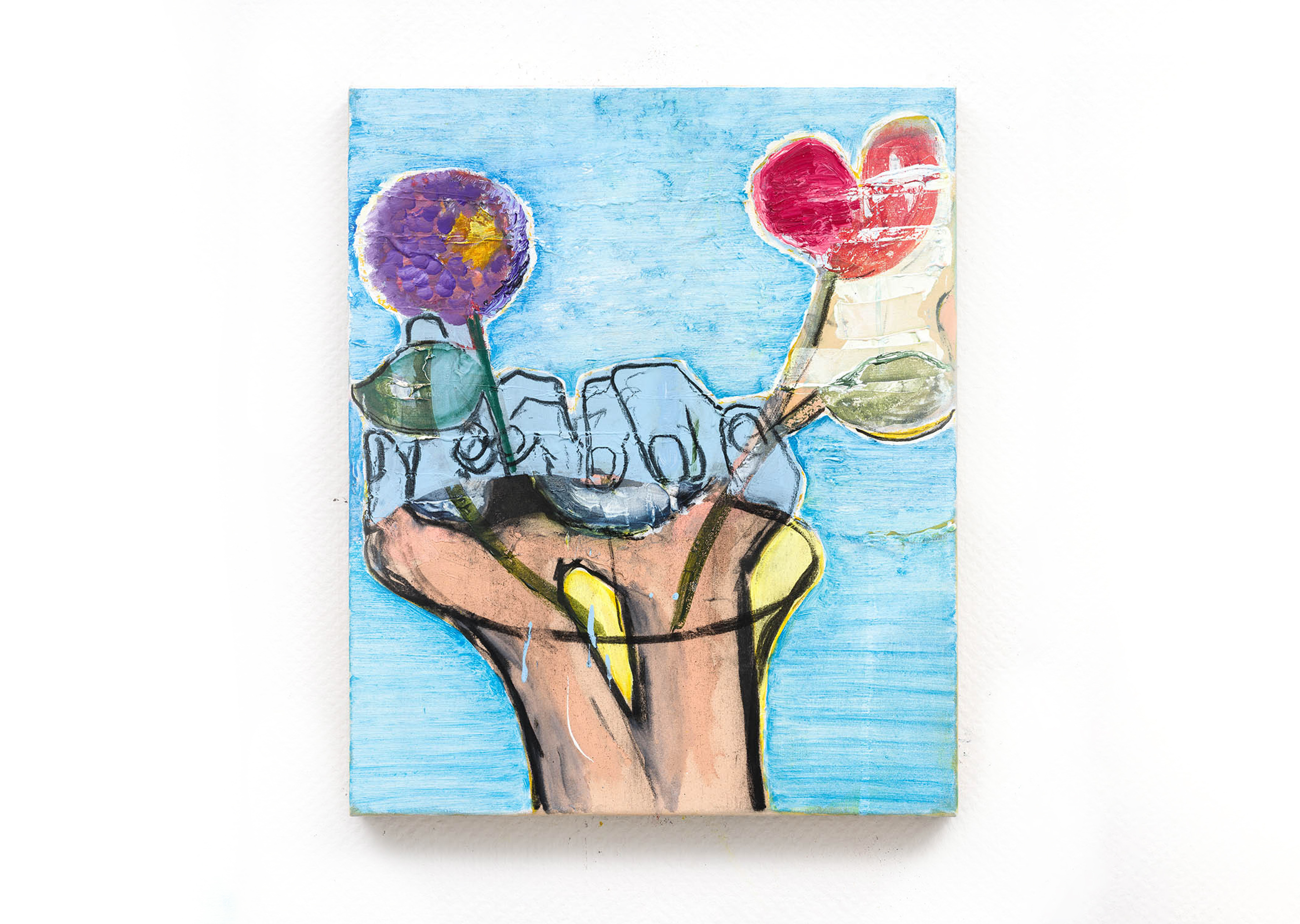 oeuvre Arrangement de fleurs (bleu) Magnus Plessen